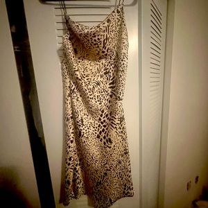 Worn once , satin pretty dress